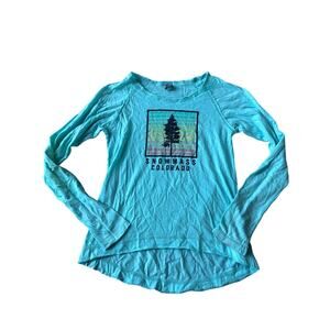 Techstyle Snowmass Colorado Blue Long Sleeve Shirt - M